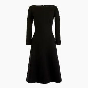 J. Crew Black 365 Fit Flare Dress NWT